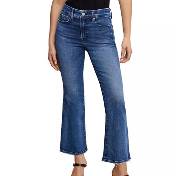 Good American Good Legs Crop Mini Bootcut - Picture 2 of 10